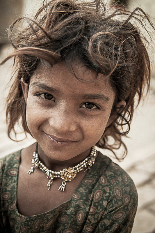 Meisje in Jaisalmer, Rajasthan 