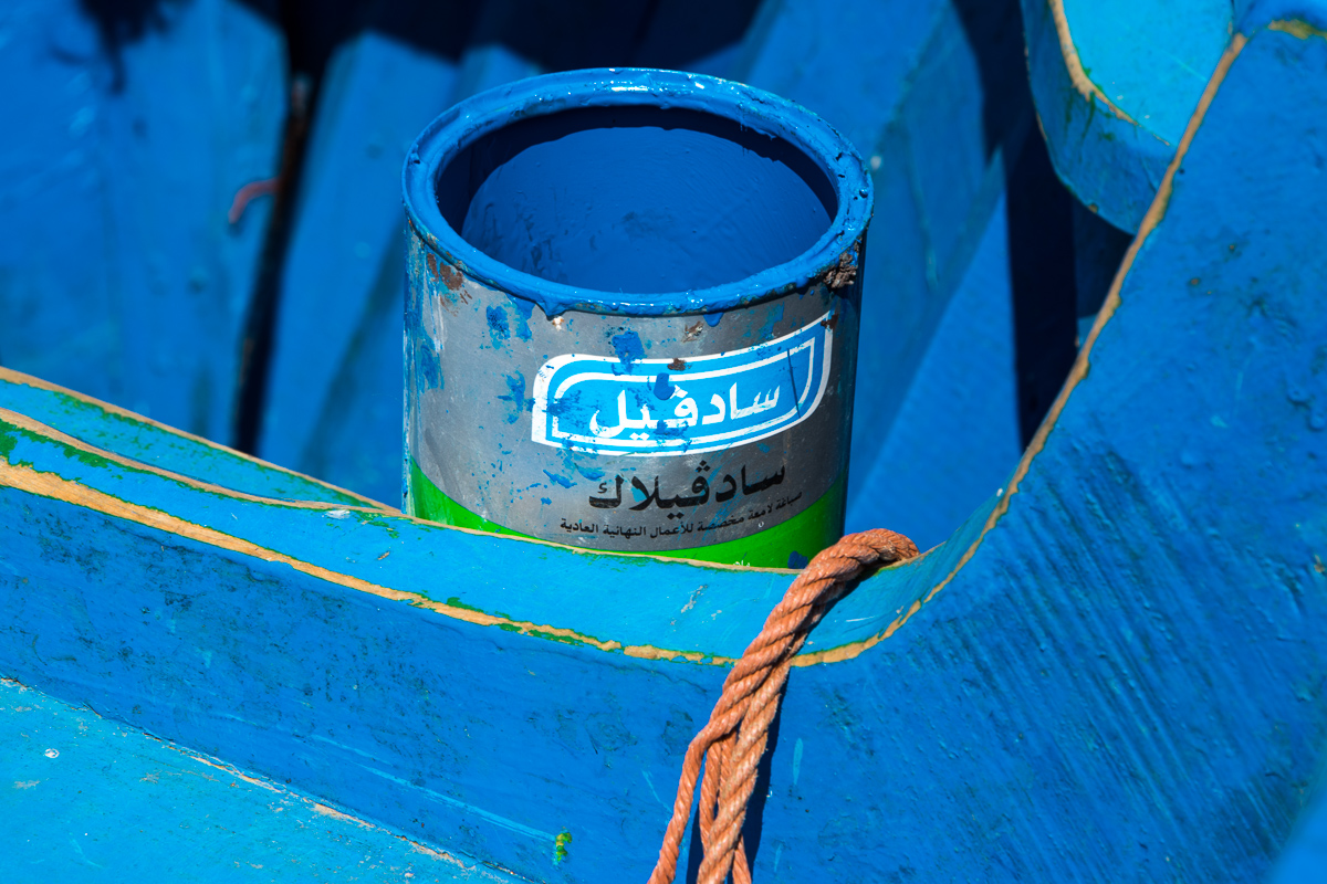 Blauwe verf Essaouira