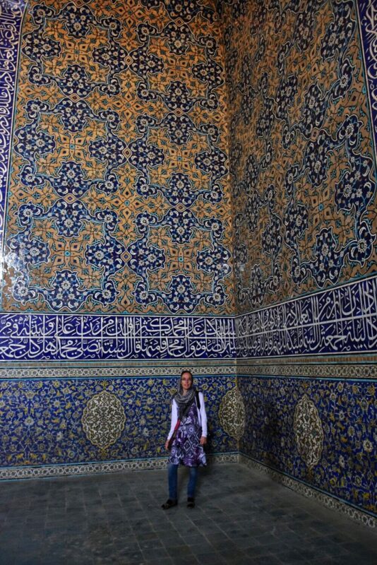 Petra in een moskee in Isfahan