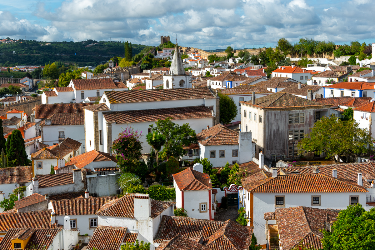 Óbidos vanaf de stadsmuur
