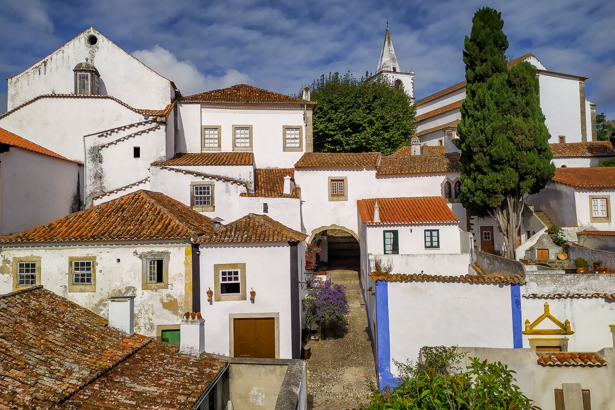 Witte huizen Óbidos