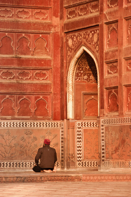 Moskee bij de Taj Mahal
