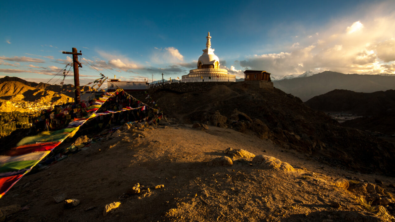 Shanti Stupa in Leh
