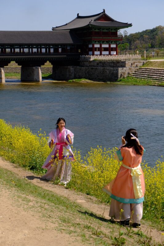 Koreaanse dames in Hanbok