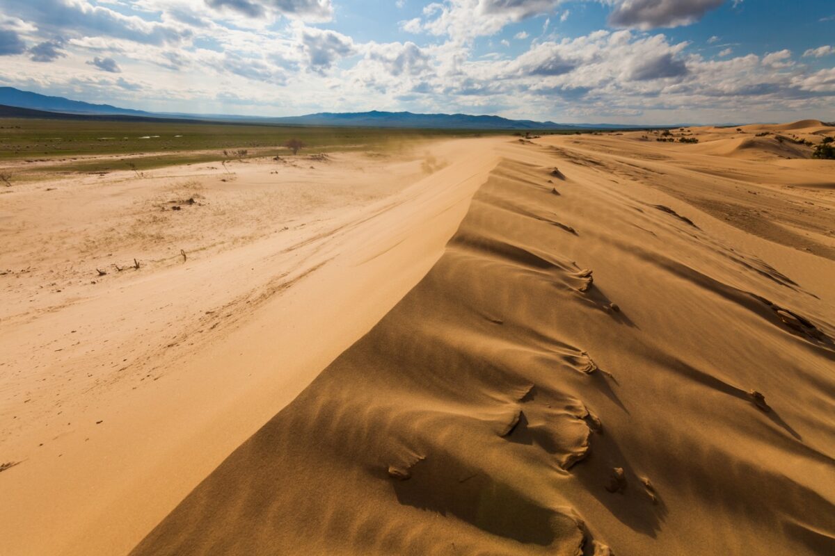 Gobi-woestijn in Mongolië