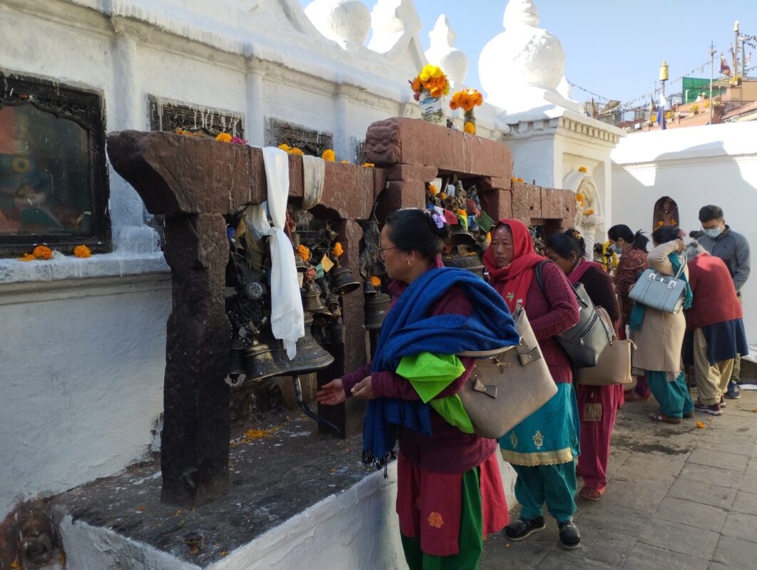 Rituelen Boudhanath stupa