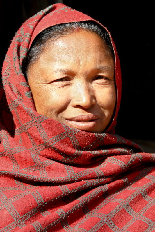 Nepalese vrouw in Bhaktapur