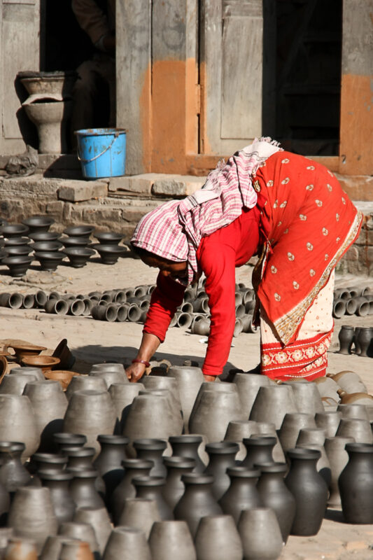 Pottenbakkersplein in Bhaktapur