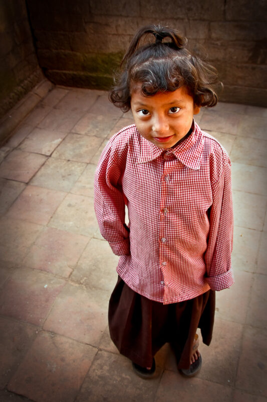 Meisje in Bhaktapur