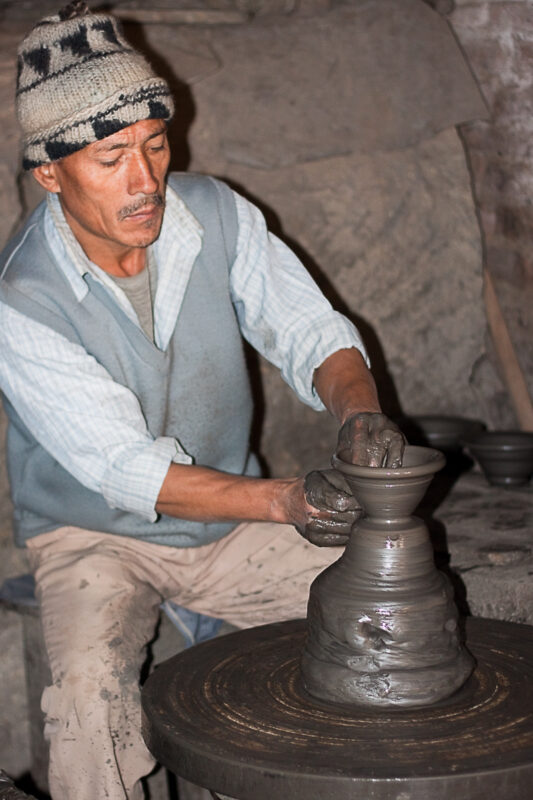 Pottenbakker in Bhaktapur