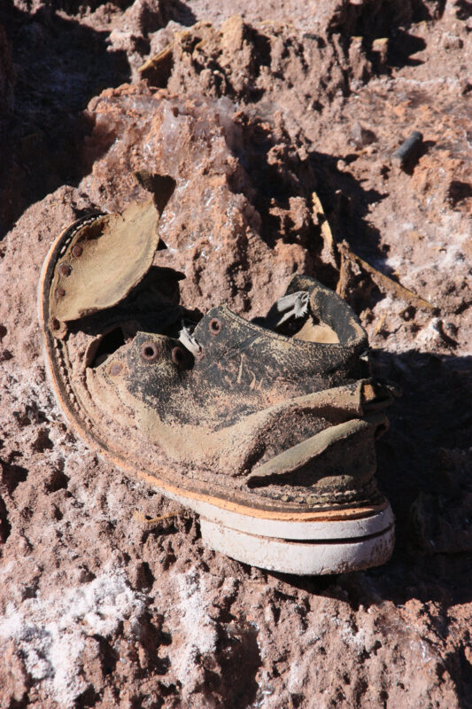 Oude schoen, Atacama woestijn