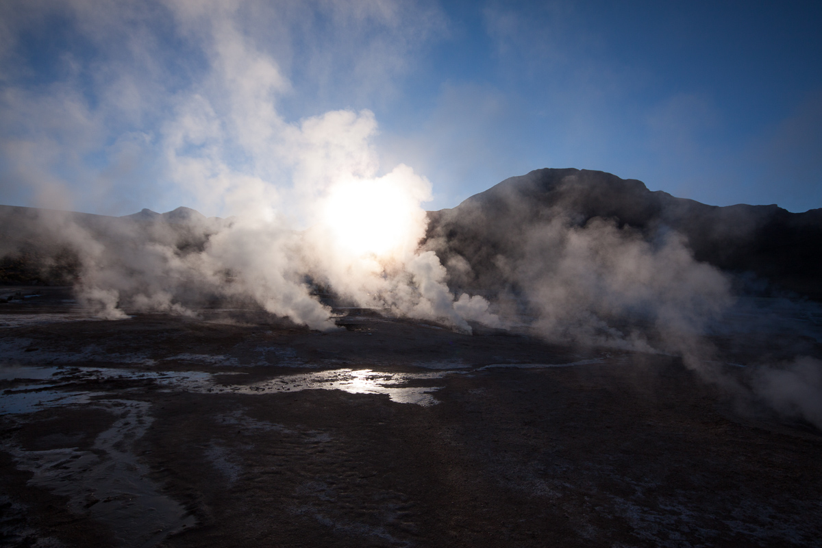 Zonsopkomst bij El Tatio