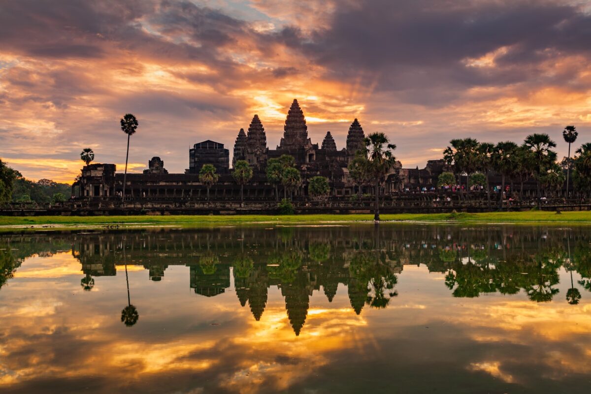 Zonsopkomst bij Angkor Wat