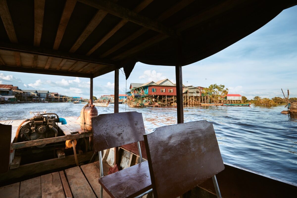 Varen naar de drijvende dorpen, Tonle Sap Cambodia