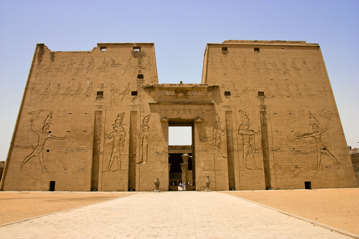 De tempel van Horus in Edfu, tempels Egypte