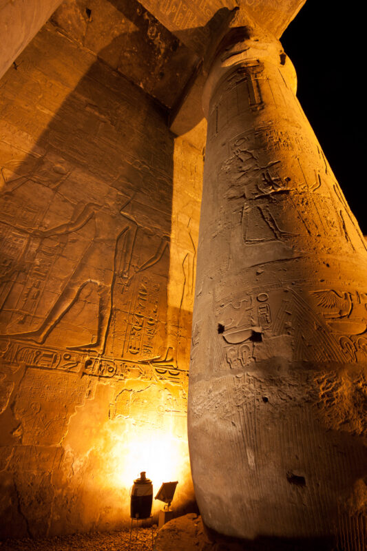 zuilen Luxor, tempels Egypte