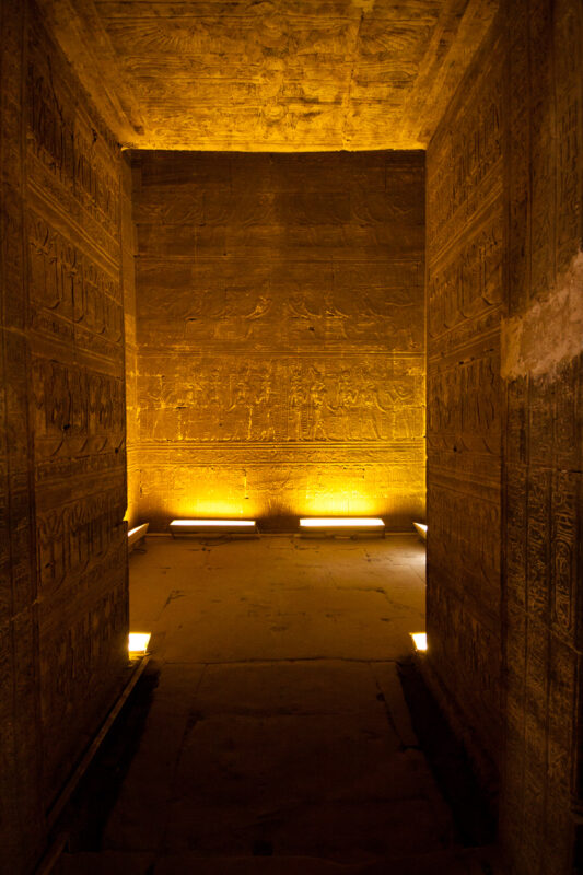 Horus tempel in Edfu, tempels Egypte