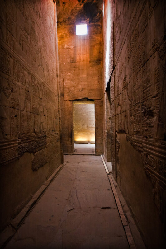 Horus tempel in Edfu, tempels Egypte