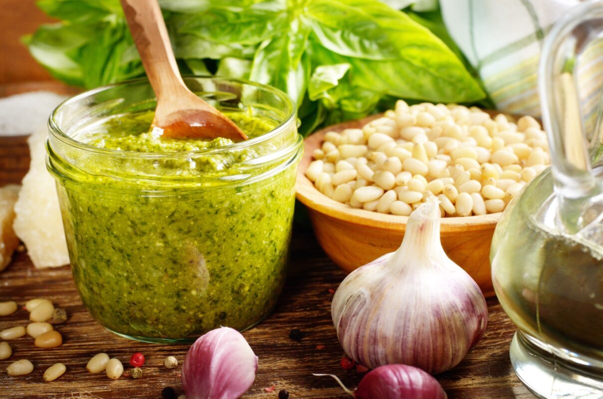 Spinazie-Basilicum Pesto