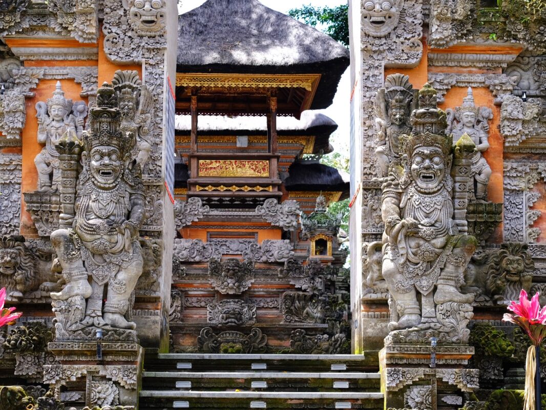 Tempel in Ubud, fast boat lombok naar bali