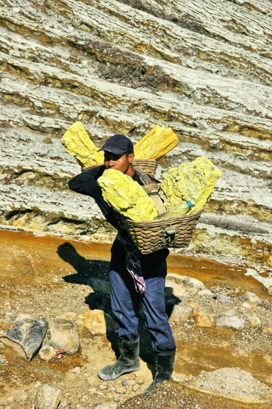 Zwaveldrager Kawah Ijen