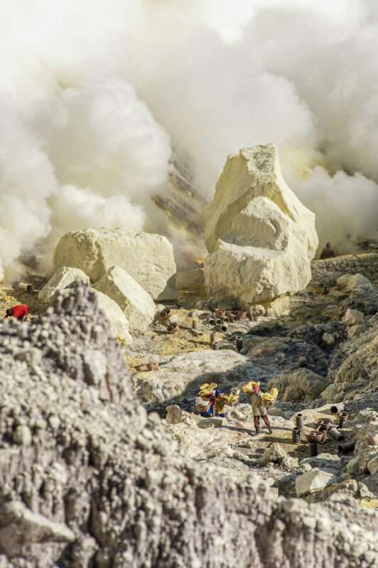 Zwavelwinning, Kawah Ijen
