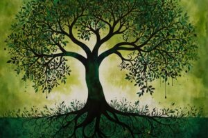 Positieve affirmaties Tree of life
